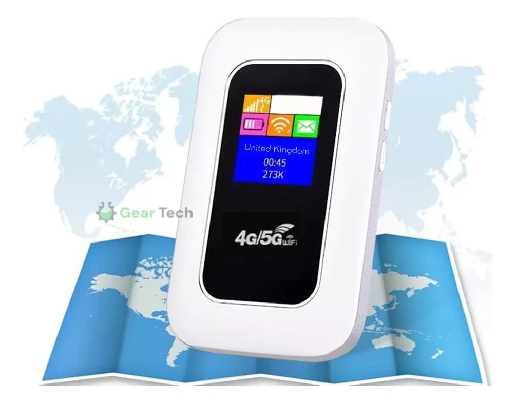 Routeur Wi-Fi 5G portable | Connexion haut débit avec une longue autonomie | Accès Internet compact pour les voyages et la maison
