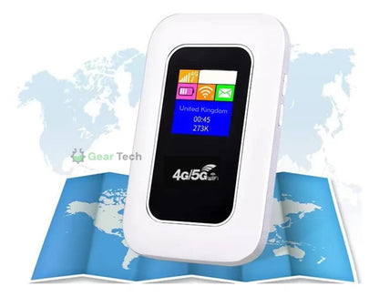 Routeur Wi-Fi 5G portable | Connexion haut débit avec une longue autonomie | Accès Internet compact pour les voyages et la maison