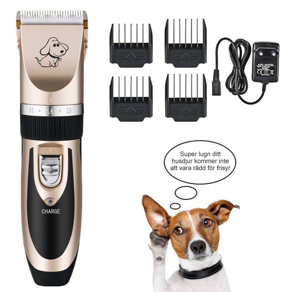 Wearclo | Tondeuse professionnelle rechargeable pour animaux avec fonctionnement silencieux | Outil de toilettage sans fil pour un soin des animaux sans stress