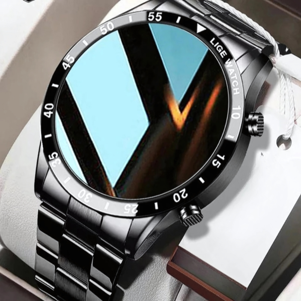 Suivi de santé moderne | Montre connectée avec connectivité 4G et écran AMOLED | Design élégant en acier inoxydable pour un usage quotidien