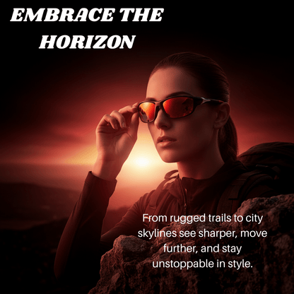 Solarion | Lunettes de soleil sport avec verres polarisés et protection UV400 | Conception légère pour un confort ultime