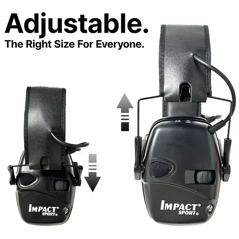 Protection auditive tactique | SoundShield avec réduction du bruit et amplification du son ambiant | Design ergonomique pour un confort optimal