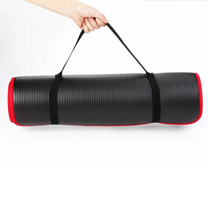 Wearclo | Tapis de yoga épais antidérapant avec amorti de 10 mm | Idéal pour le confort et la stabilité