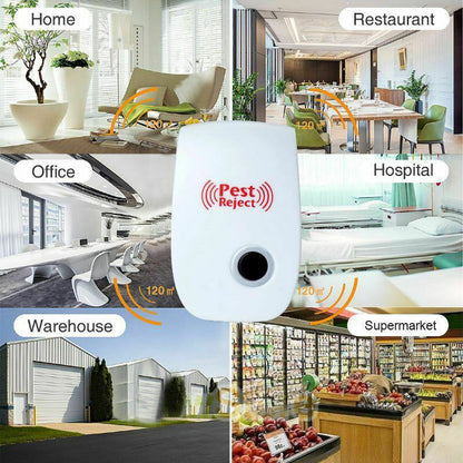 Répulsif à ultrasons extérieur pour écureuils pour jardins, cours, patios et garages, contrôle des rongeurs sans produits chimiques, couvre 74 m², sans danger pour les animaux domestiques