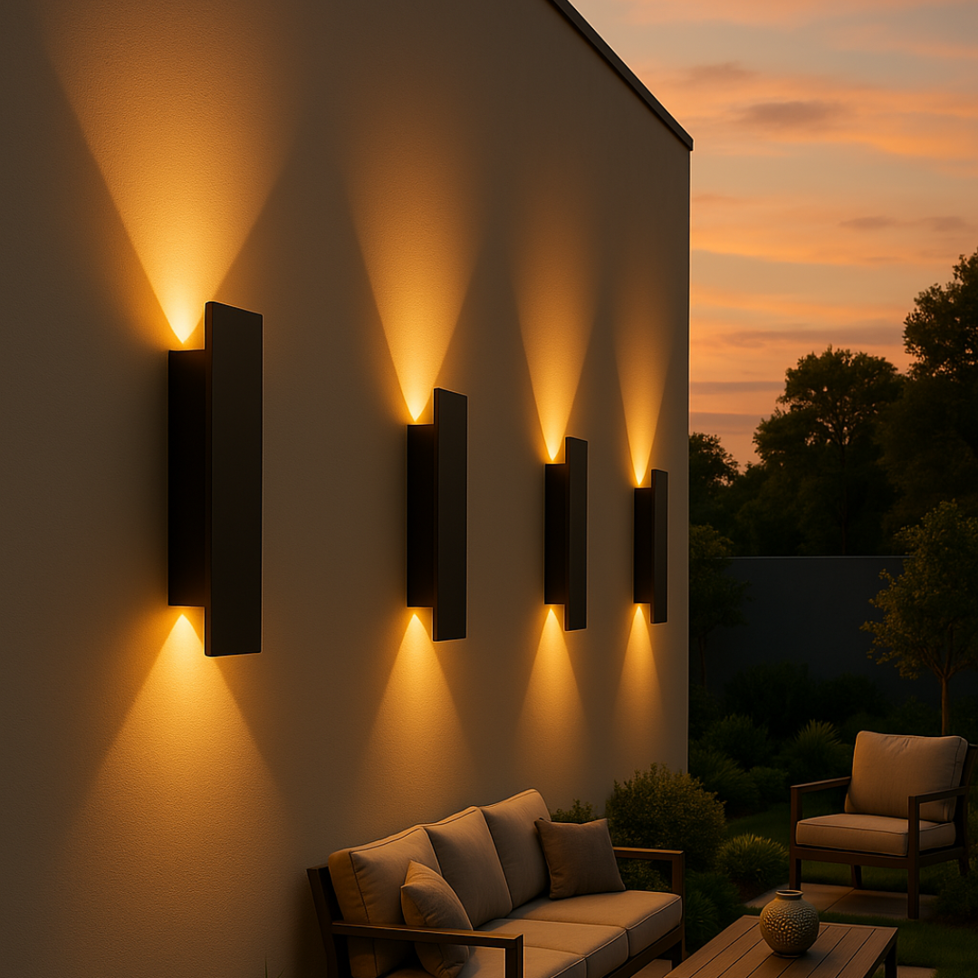 Outdoor LED Wall Light - Weatherproof Aluminum Sconce for Porch, Patio & Garden Entrance