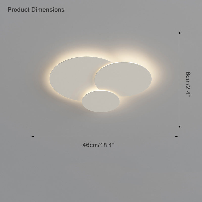 Plafonnier LED encastré 31,5 x 28 po, intensité réglable, télécommande, design moderne à disque en acrylique blanc pour chambre, salon, salle de bain 1
