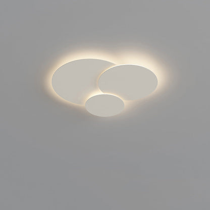 Plafonnier LED encastré 31,5 x 28 po, intensité réglable, télécommande, design moderne à disque en acrylique blanc pour chambre, salon, salle de bain 1