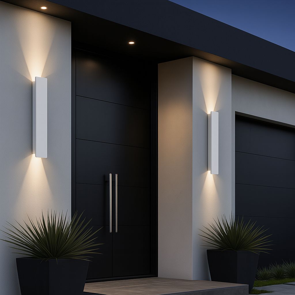 Applique murale LED d'extérieur, luminaire en aluminium étanche pour terrasse, jardin et entrée, éclairage extérieur moderne, 6W 18W 24W