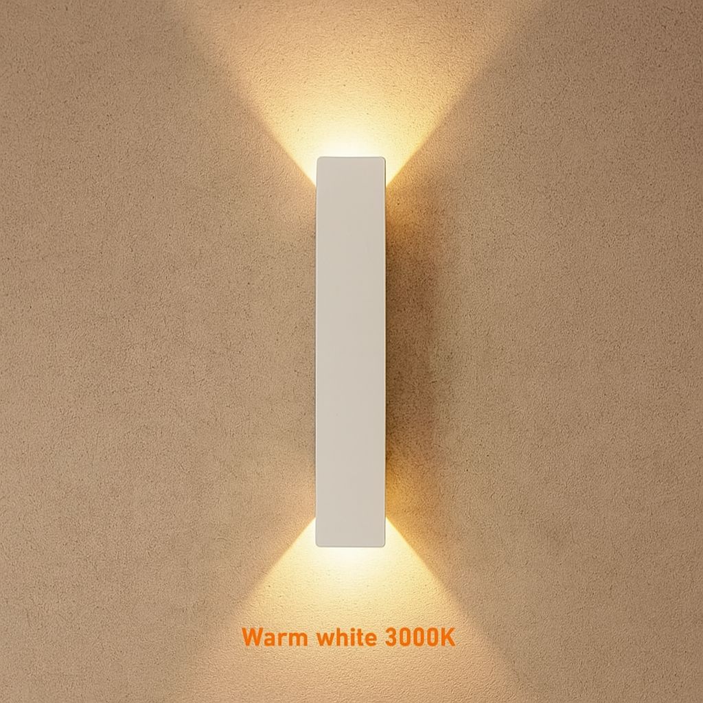 Applique murale LED d'extérieur, luminaire en aluminium étanche pour terrasse, jardin et entrée, éclairage extérieur moderne, 6W 18W 24W