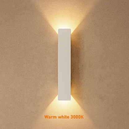 Applique murale LED d'extérieur, luminaire en aluminium étanche pour terrasse, jardin et entrée, éclairage extérieur moderne, 6W 18W 24W