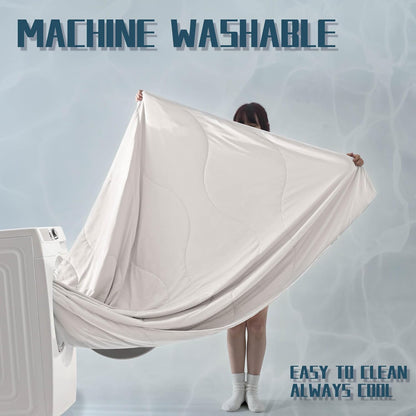 Ensemble de couette rafraîchissante | Couverture rafraîchissante légère avec taies d'oreiller rafraîchissantes | Tissu anti-humidité pour ceux qui ont chaud la nuit