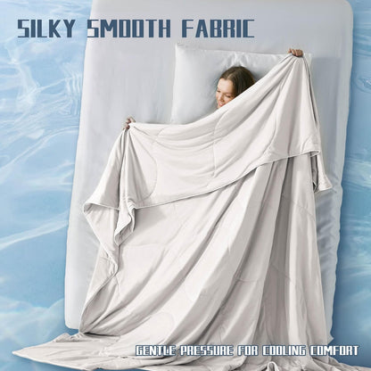 Ensemble de couette rafraîchissante | Couverture rafraîchissante légère avec taies d'oreiller rafraîchissantes | Tissu anti-humidité pour ceux qui ont chaud la nuit