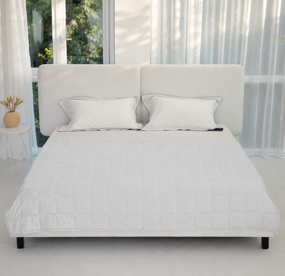Confort douillet | Couverture lestée pour adultes en tissu rafraîchissant | Design respirant toutes saisons pour une détente absolue