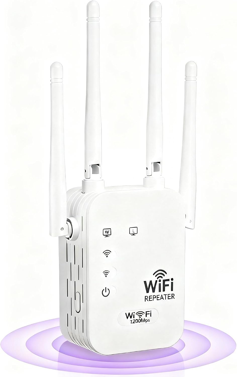 Répéteur WiFi extérieur, prolongateur Internet sans fil double bande 1200 Mbit/s, répéteur WiFi longue portée pour jardin et terrasse