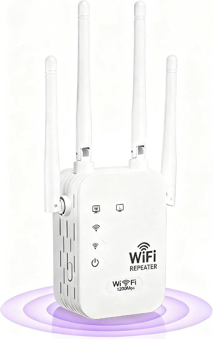 Répétiteur WiFi extérieur | Connectivité longue portée et conception résistante aux intempéries | Idéal pour le streaming dans les jardins et sur les terrasses