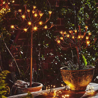 Solar Stake Lights for Garden 6-Pack 40 Inch Tall LED Branch Outdoor Landscape Path Decoration Dusk to Dawn Auto On Off