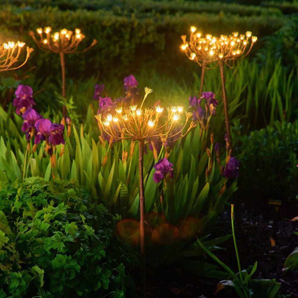 Solar Stake Lights for Garden 6-Pack 40 Inch Tall LED Branch Outdoor Landscape Path Decoration Dusk to Dawn Auto On Off