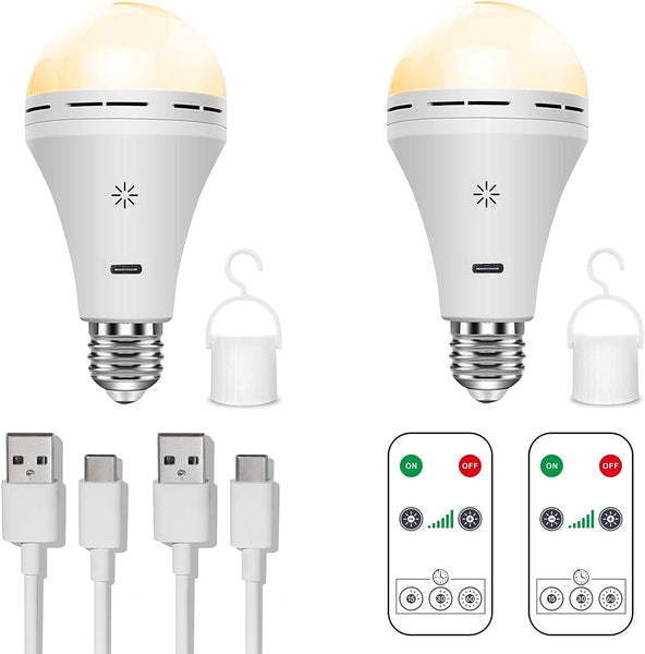 Rechargeable LED Lamp with Wireless USB Charging