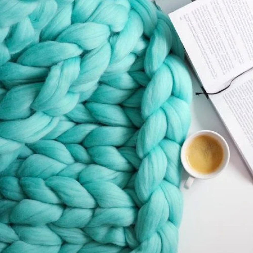 Jumbo Arm-Knit Chenille Yarn 35 oz Skein for Chunky Throw Blankets, Cushions & DIY Home Decor Projects