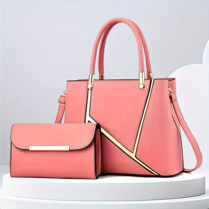 Dual-Bag Combo with Shoulder Tote & Compact Messenger for Women – Everyday Versatility & Multi-Pocket Storage