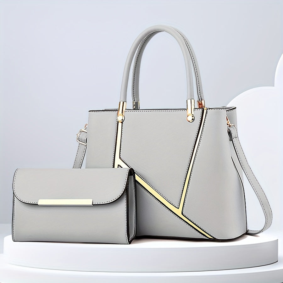 Dual-Bag Combo with Shoulder Tote & Compact Messenger for Women – Everyday Versatility & Multi-Pocket Storage