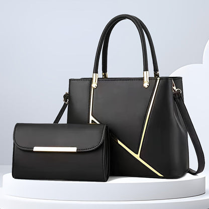 Dual-Bag Combo with Shoulder Tote & Compact Messenger for Women – Everyday Versatility & Multi-Pocket Storage