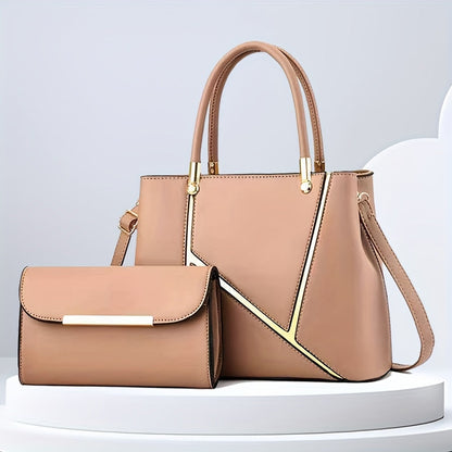 Dual-Bag Combo with Shoulder Tote & Compact Messenger for Women – Everyday Versatility & Multi-Pocket Storage
