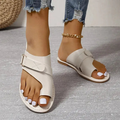 Toe Realignment Sandals for Women with Arch Support and Bunion Relief – Black, White, Brown