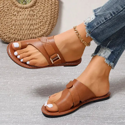 Toe Realignment Sandals for Women with Arch Support and Bunion Relief – Black, White, Brown
