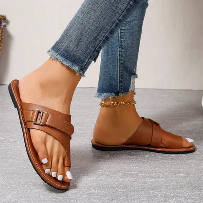 Toe Realignment Sandals for Women with Arch Support and Bunion Relief – Black, White, Brown