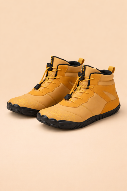 Women's Waterproof Minimalist Winter Boots – Zero-Drop Flexible Sole for Unrestricted Toe Movement & Outdoor Traction