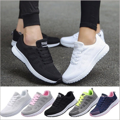 Breathable Mesh Sneakers for Women with Built-In Arch Support for All-Day Comfort and Posture Relief