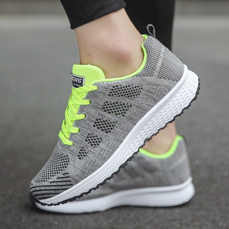 Breathable Mesh Sneakers for Women with Built-In Arch Support for All-Day Comfort and Posture Relief