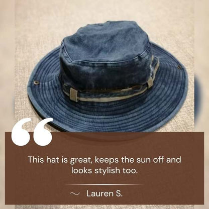 Wide Brim Sun Hat with UPF 50+ UV Protection for Women – Adjustable Chin Strap, Moisture-Wicking Liner, Packable & Windproof for Hiking