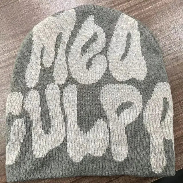 Knit Beanie Hat Warm Winter Cap Unisex Soft Stretch Skullcap Cold Weather Headwear Y2K Retro Cozy Slouchy Style Daily Casual
