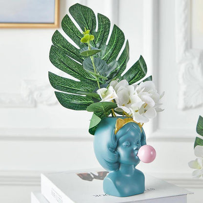 Bubbly Babe Popart Planter Vase