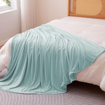Confort rafraîchissant | Couverture légère réversible pour personnes ayant chaud la nuit | Jeté fin et doux pour lit et canapé