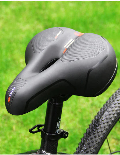 Comfort Ride | Coussin de selle de vélo amortissant au design ergonomique | Soulagement de la douleur pour le cyclisme longue distance