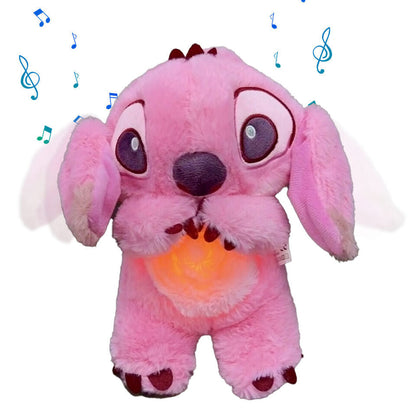 Breathing Plush Companion with Night Light and Calming Sounds for Sleep & Relaxation | Soft Cuddly Toy for Kids & Adults