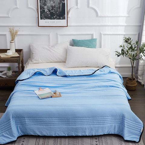 FrostSlumber | Couverture rafraîchissante pour la nuit avec technologie de refroidissement avancée | Tissu léger pour un sommeil réparateur