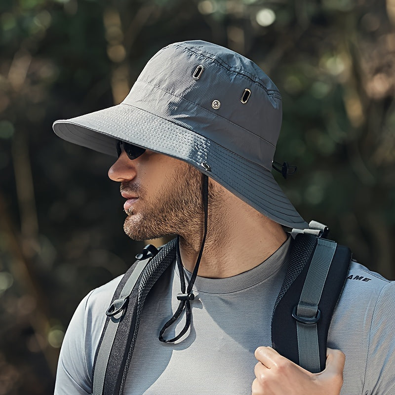 Wide Brim Sun Hat with UPF 50+ UV Protection for Hiking, Beach & Outdoor Adventures