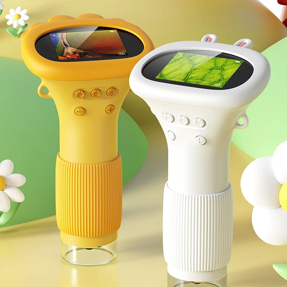 Kids Digital Microscope with 1000X Zoom, HD Camera & PC Connectivity for STEM Learning & Outdoor Discovery